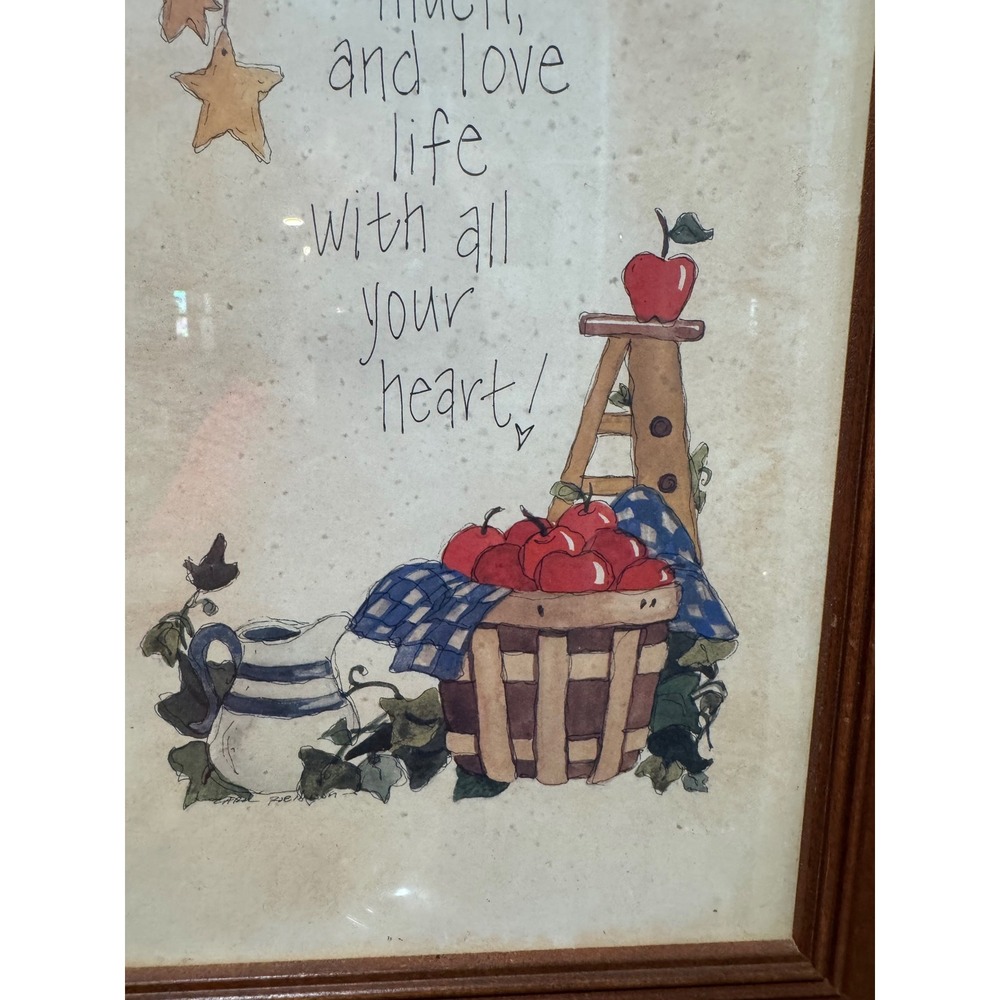 Carol Robinson Framed Wall Art Country Garden Inspirational Quote Brown - Picture 6 of 14